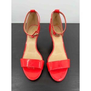 Michael Kors Ultra Pink Patent Leather Heels Size 11M Strappy Open Toe Sandals
